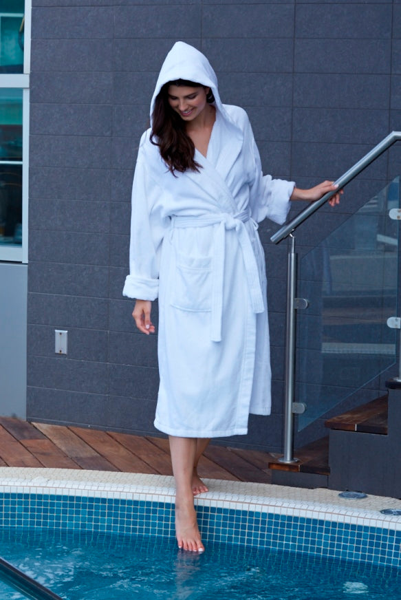 Hommy Robe Hooded Terry Velour Bathrobe – Mansfield International