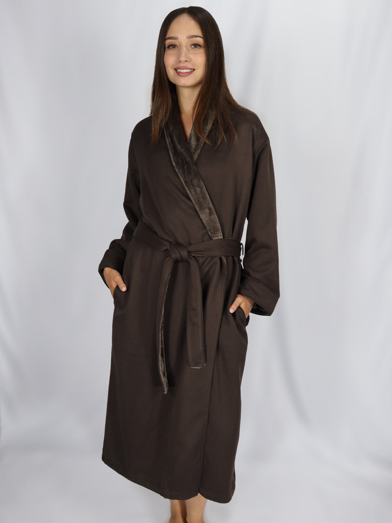 Microfiber Shimmer Lined Bathrobe