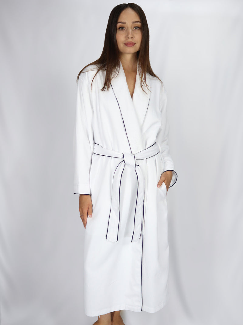 Microfiber Shimmer Lined Bathrobe