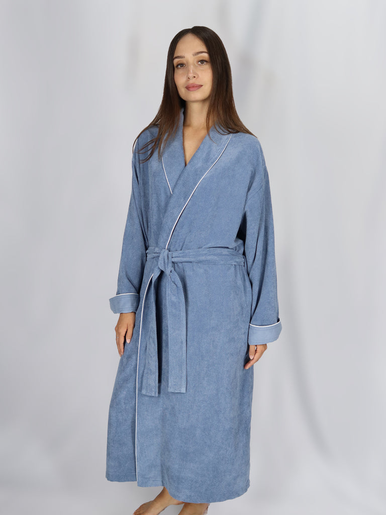 Unisex Diamond Suede Microfiber Robe