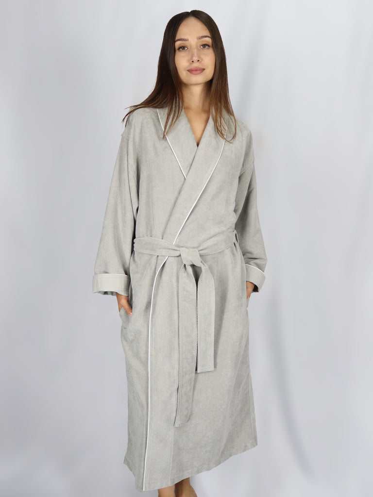 Unisex Diamond Suede Microfiber Robe