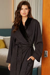 Microfiber Shimmer Lined Bathrobe